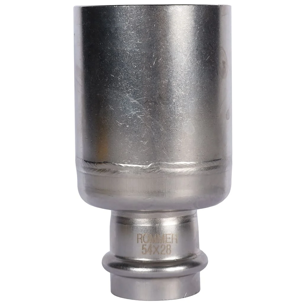 ROMMER RSS-0020-005428 Муфта переходная-НПр, 54х28, из нержавеющей стали прессовой ROMMER RSS-0020-005428 Муфта переходная-НПр, 54х28, из нержавеющей стали прессовой