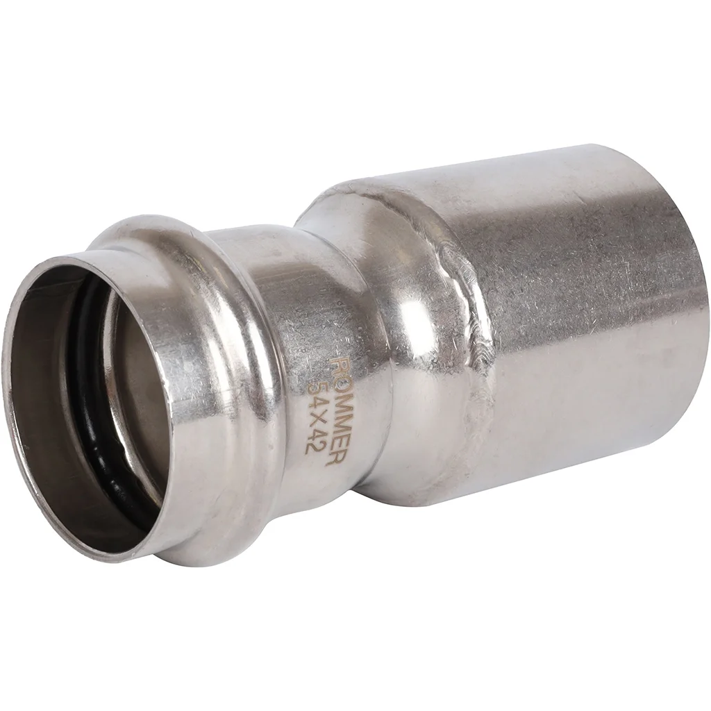 ROMMER RSS-0020-005442 Муфта переходная-НПр, 54х42, из нержавеющей стали прессовой ROMMER RSS-0020-005442 Муфта переходная-НПр, 54х42, из нержавеющей стали прессовой