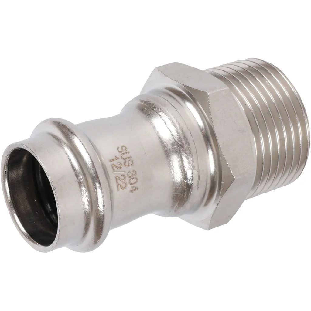 ROMMER RSS-0021-000221 ROMMER Переходник-НР, 22х1, из нержавеющей стали прессовой ROMMER RSS-0021-000221 ROMMER Переходник-НР, 22х1, из нержавеющей стали прессовой