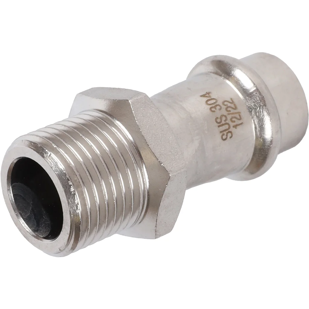 ROMMER RSS-0021-001512 ROMMER Переходник-НР, 15х1/2, из нержавеющей стали прессовой ROMMER RSS-0021-001512 ROMMER Переходник-НР, 15х1/2, из нержавеющей стали прессовой