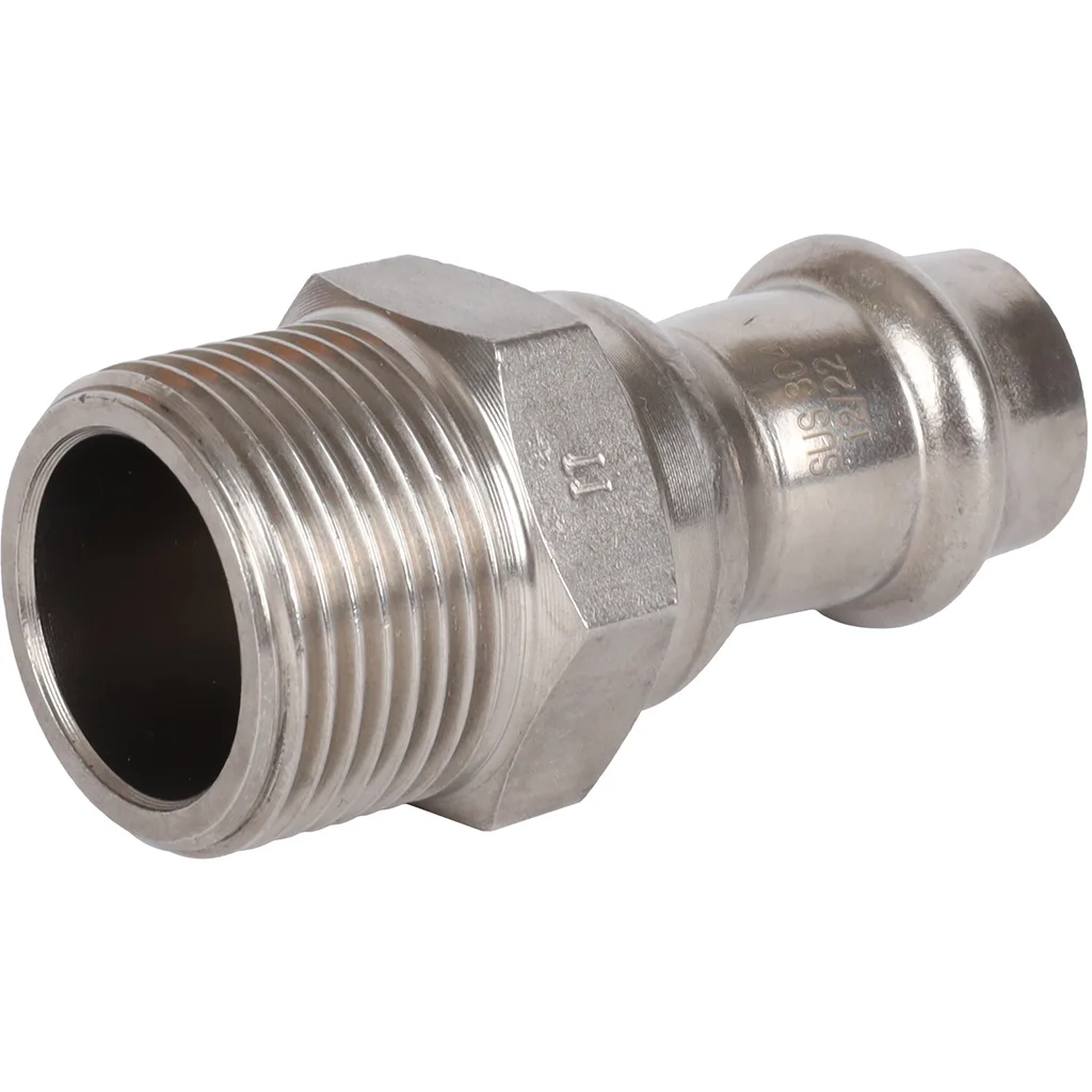 ROMMER RSS-0021-001534 ROMMER Переходник-НР, 15х3/4, из нержавеющей стали прессовой ROMMER RSS-0021-001534 ROMMER Переходник-НР, 15х3/4, из нержавеющей стали прессовой