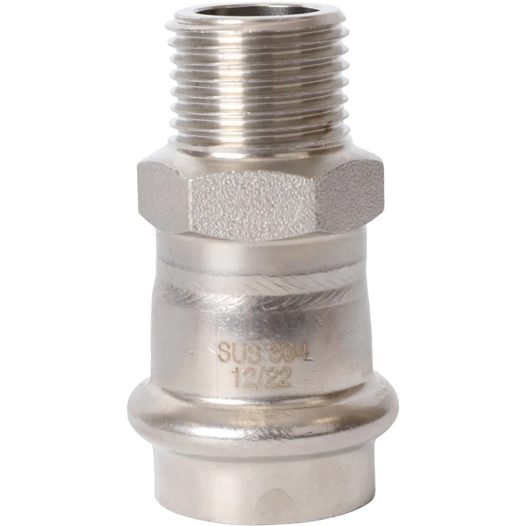 ROMMER RSS-0021-002212 ROMMER Переходник-НР, 22х1/2, из нержавеющей стали прессовой ROMMER RSS-0021-002212 ROMMER Переходник-НР, 22х1/2, из нержавеющей стали прессовой