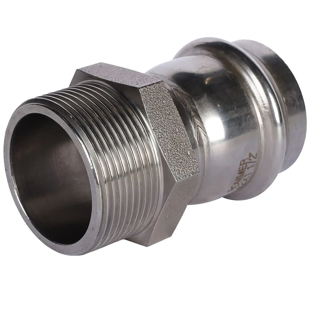 ROMMER RSS-0021-042112 ROMMER Переходник-НР, 42х1 1/2, из нержавеющей стали прессовой ROMMER RSS-0021-042112 ROMMER Переходник-НР, 42х1 1/2, из нержавеющей стали прессовой
