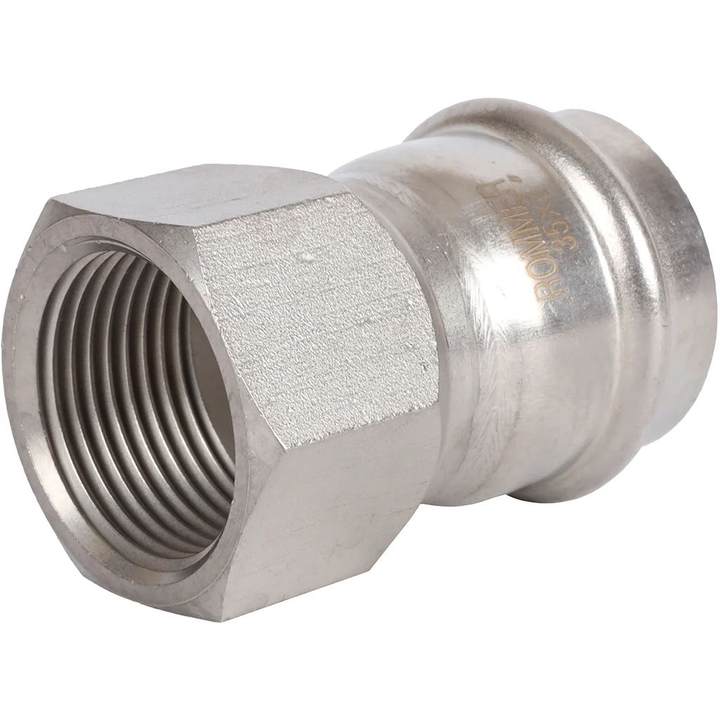 ROMMER RSS-0022-000351 ROMMER Переходник-ВР, 35х1, из нержавеющей стали прессовой ROMMER RSS-0022-000351 ROMMER Переходник-ВР, 35х1, из нержавеющей стали прессовой