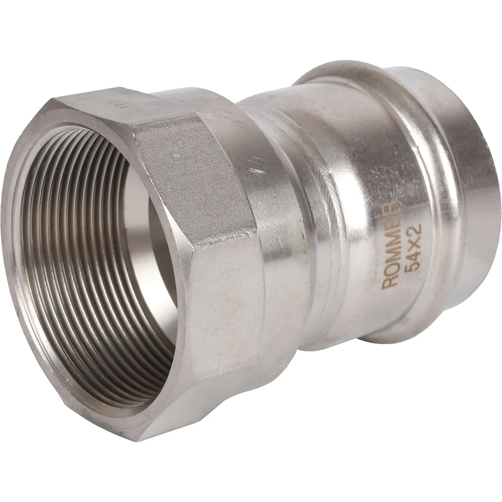 ROMMER RSS-0022-000542 ROMMER Переходник-ВР, 54х2, из нержавеющей стали прессовой ROMMER RSS-0022-000542 ROMMER Переходник-ВР, 54х2, из нержавеющей стали прессовой