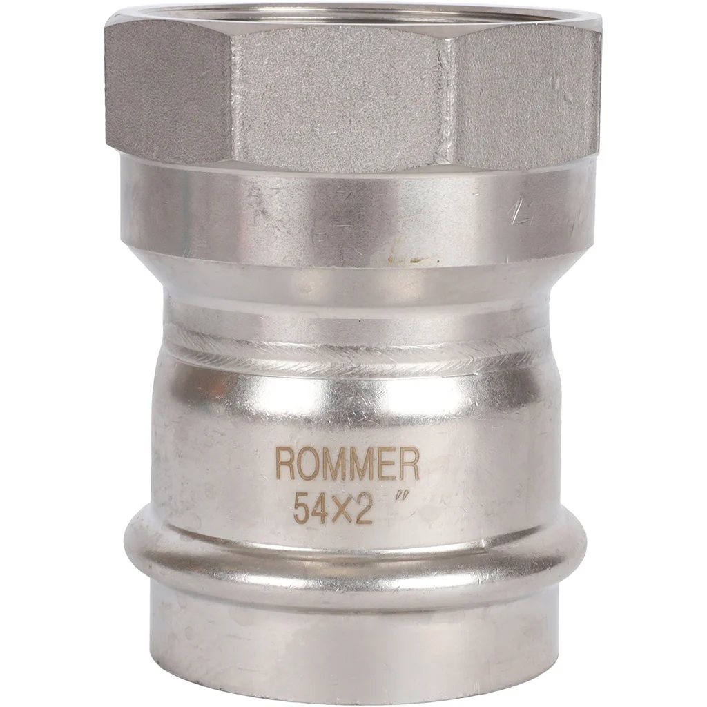 ROMMER RSS-0022-000542 ROMMER Переходник-ВР, 54х2, из нержавеющей стали прессовой ROMMER RSS-0022-000542 ROMMER Переходник-ВР, 54х2, из нержавеющей стали прессовой