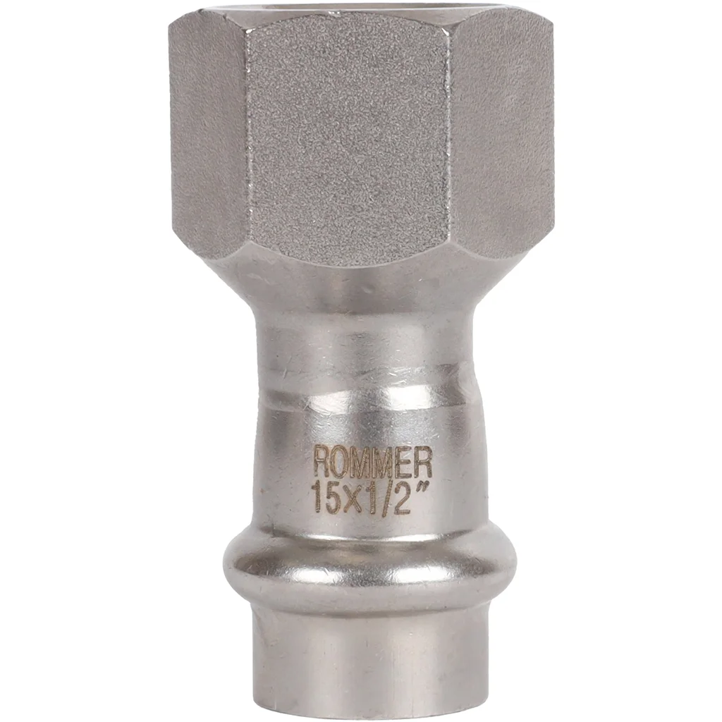 ROMMER RSS-0022-001512 ROMMER Переходник-ВР, 15х1/2, из нержавеющей стали прессовой ROMMER RSS-0022-001512 ROMMER Переходник-ВР, 15х1/2, из нержавеющей стали прессовой
