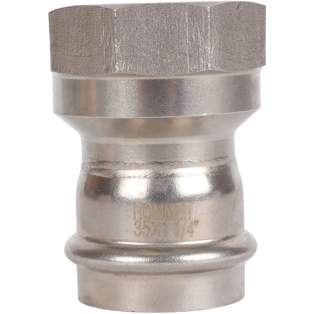 ROMMER RSS-0022-035114 ROMMER Переходник-ВР, 35х1 1/4, из нержавеющей стали прессовой ROMMER RSS-0022-035114 ROMMER Переходник-ВР, 35х1 1/4, из нержавеющей стали прессовой