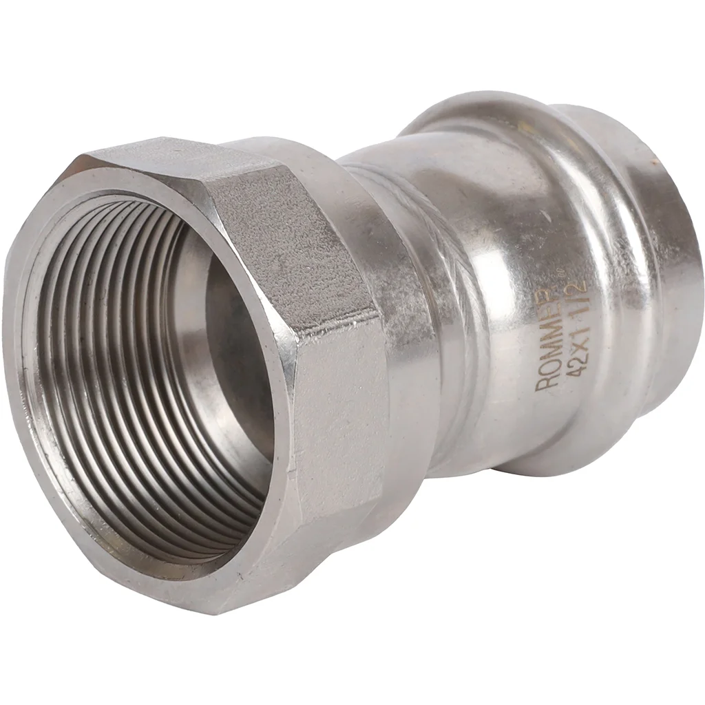 ROMMER RSS-0022-042112 ROMMER Переходник-ВР, 42х1 1/2, из нержавеющей стали прессовой ROMMER RSS-0022-042112 ROMMER Переходник-ВР, 42х1 1/2, из нержавеющей стали прессовой