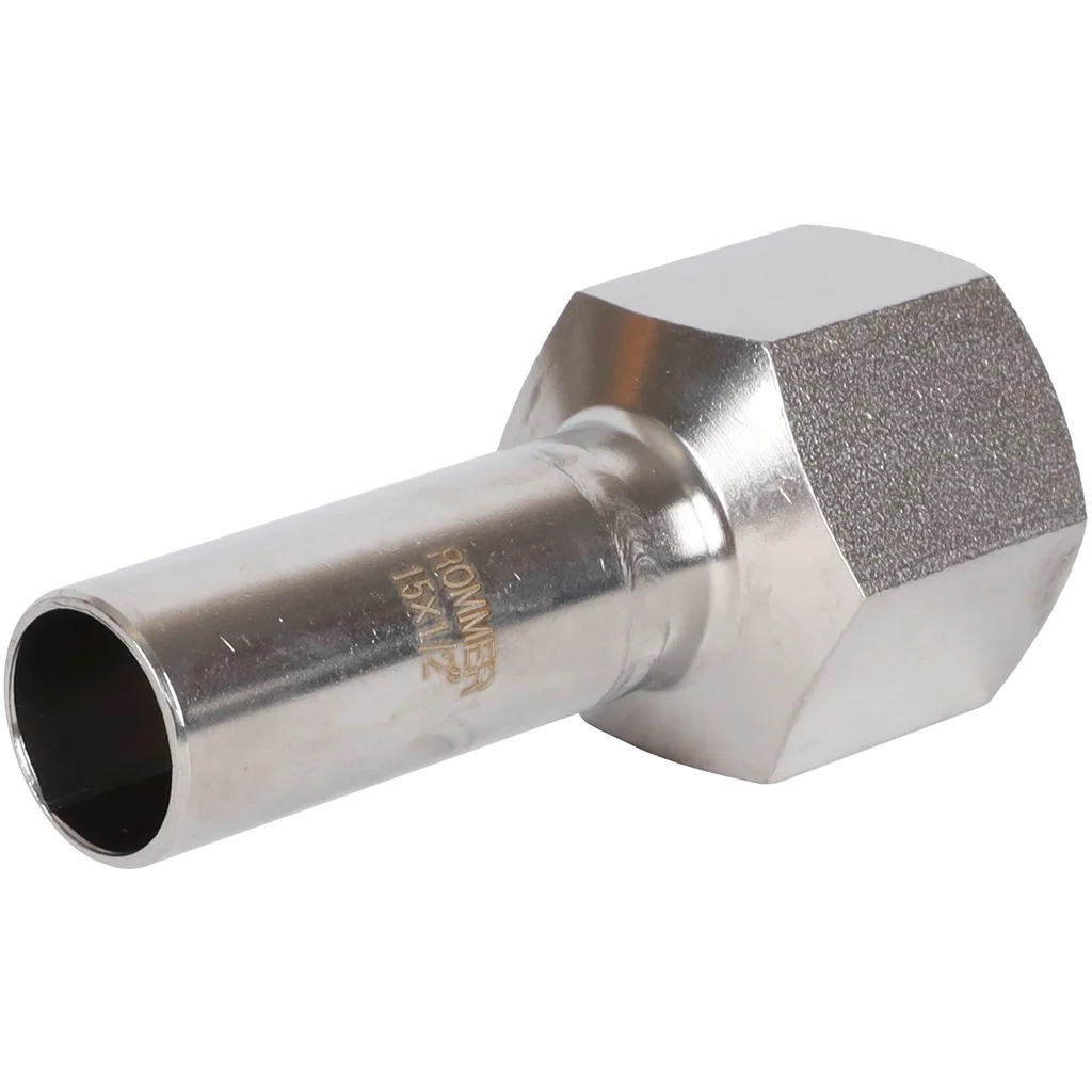 ROMMER RSS-0023-001512 Вставка переходная НПр-ВР, 15х1/2, из нержавеющей стали прессовой ROMMER RSS-0023-001512 Вставка переходная НПр-ВР, 15х1/2, из нержавеющей стали прессовой