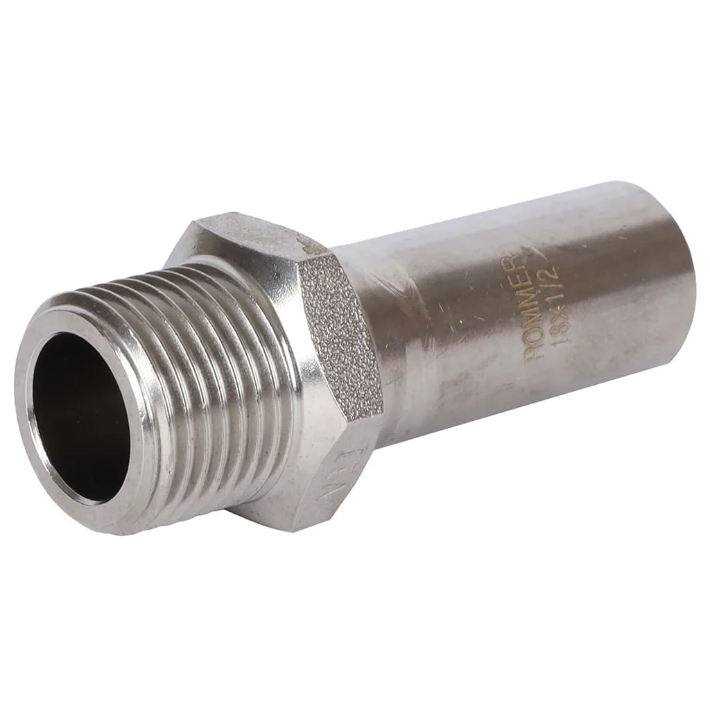 ROMMER RSS-0023-001812 Вставка переходная НПр-ВР, 18х1/2, из нержавеющей стали прессовой