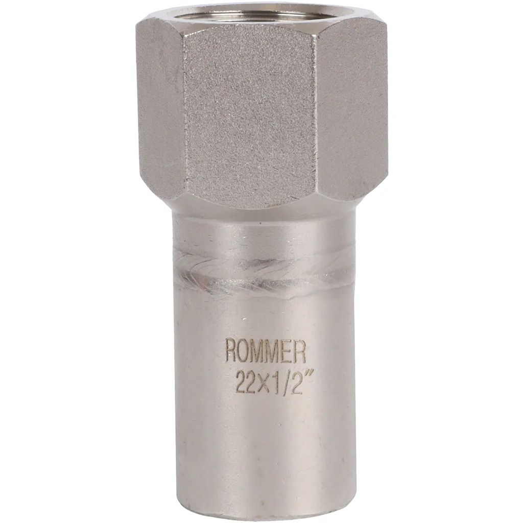 ROMMER RSS-0023-002212 Вставка переходная НПр-ВР, 22х1/2, из нержавеющей стали прессовой ROMMER RSS-0023-002212 Вставка переходная НПр-ВР, 22х1/2, из нержавеющей стали прессовой