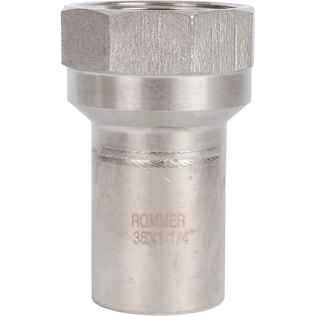 ROMMER RSS-0023-035114 Вставка переходная НПр-ВР, 35х1 1/4, из нержавеющей стали прессовой ROMMER RSS-0023-035114 Вставка переходная НПр-ВР, 35х1 1/4, из нержавеющей стали прессовой