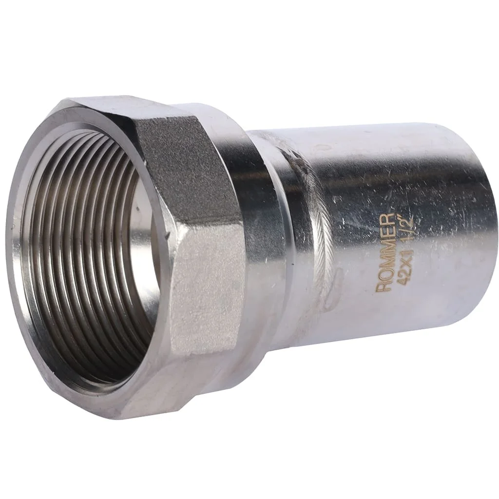 ROMMER RSS-0023-042112 Вставка переходная НПр-ВР, 42х1 1/2, из нержавеющей стали прессовой ROMMER RSS-0023-042112 Вставка переходная НПр-ВР, 42х1 1/2, из нержавеющей стали прессовой