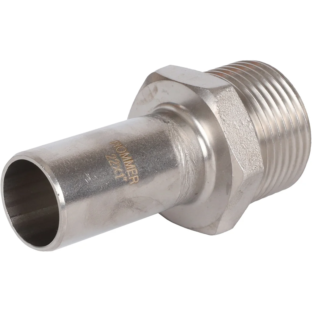 ROMMER RSS-0024-000221 Вставка переходная НПр-НР, 22х1, из нержавеющей стали прессовой ROMMER RSS-0024-000221 Вставка переходная НПр-НР, 22х1, из нержавеющей стали прессовой
