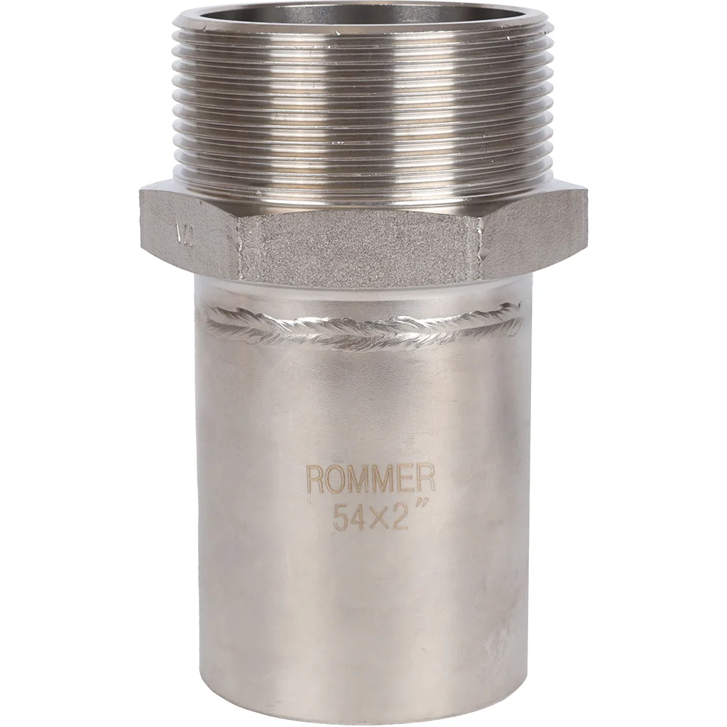 ROMMER RSS-0024-000542 Вставка переходная НПр-НР, 54х2, из нержавеющей стали прессовой ROMMER RSS-0024-000542 Вставка переходная НПр-НР, 54х2, из нержавеющей стали прессовой