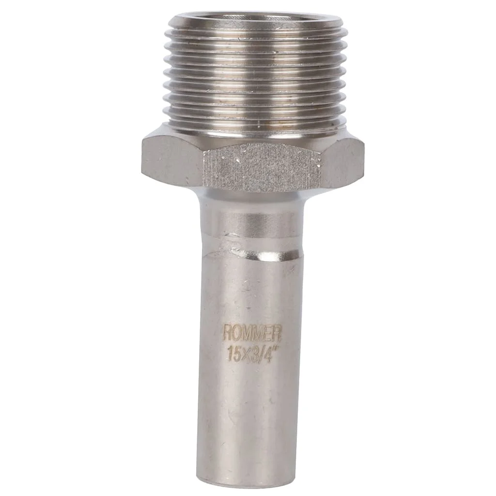ROMMER RSS-0024-001534 Вставка переходная НПр-НР, 15х3/4, из нержавеющей стали прессовой ROMMER RSS-0024-001534 Вставка переходная НПр-НР, 15х3/4, из нержавеющей стали прессовой
