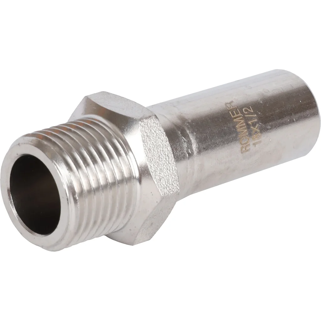ROMMER RSS-0024-001812 Вставка переходная НПр-НР, 18х1/2, из нержавеющей стали прессовой ROMMER RSS-0024-001812 Вставка переходная НПр-НР, 18х1/2, из нержавеющей стали прессовой