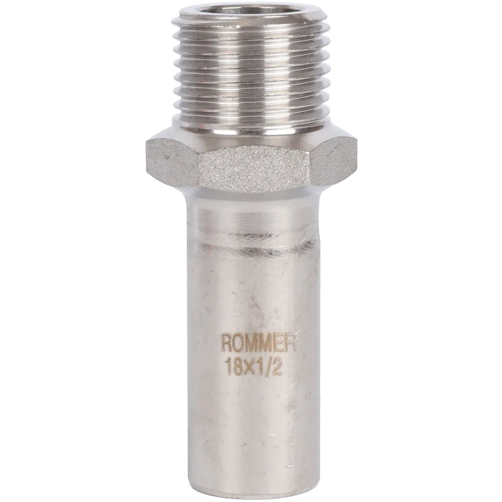 ROMMER RSS-0024-001812 Вставка переходная НПр-НР, 18х1/2, из нержавеющей стали прессовой ROMMER RSS-0024-001812 Вставка переходная НПр-НР, 18х1/2, из нержавеющей стали прессовой