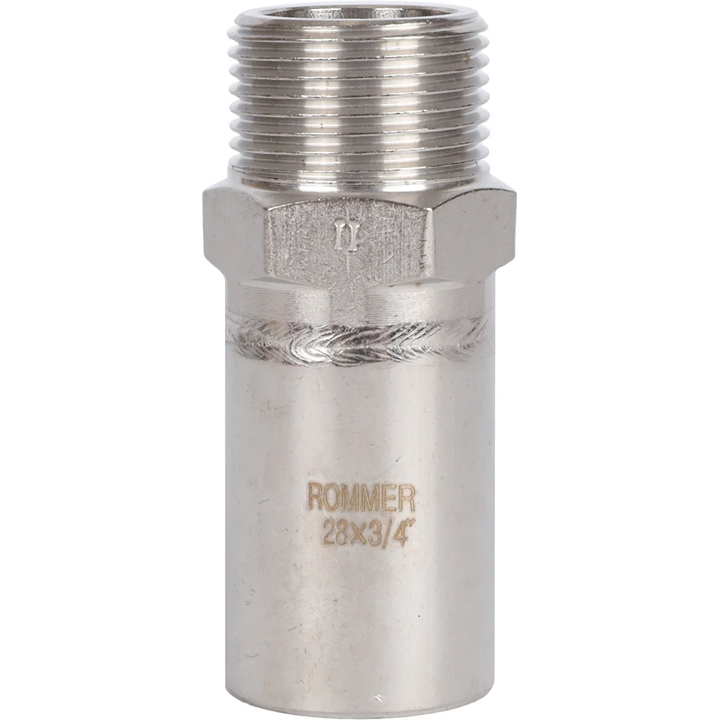 ROMMER RSS-0024-002834 Вставка переходная НПр-НР, 28х3/4, из нержавеющей стали прессовой ROMMER RSS-0024-002834 Вставка переходная НПр-НР, 28х3/4, из нержавеющей стали прессовой