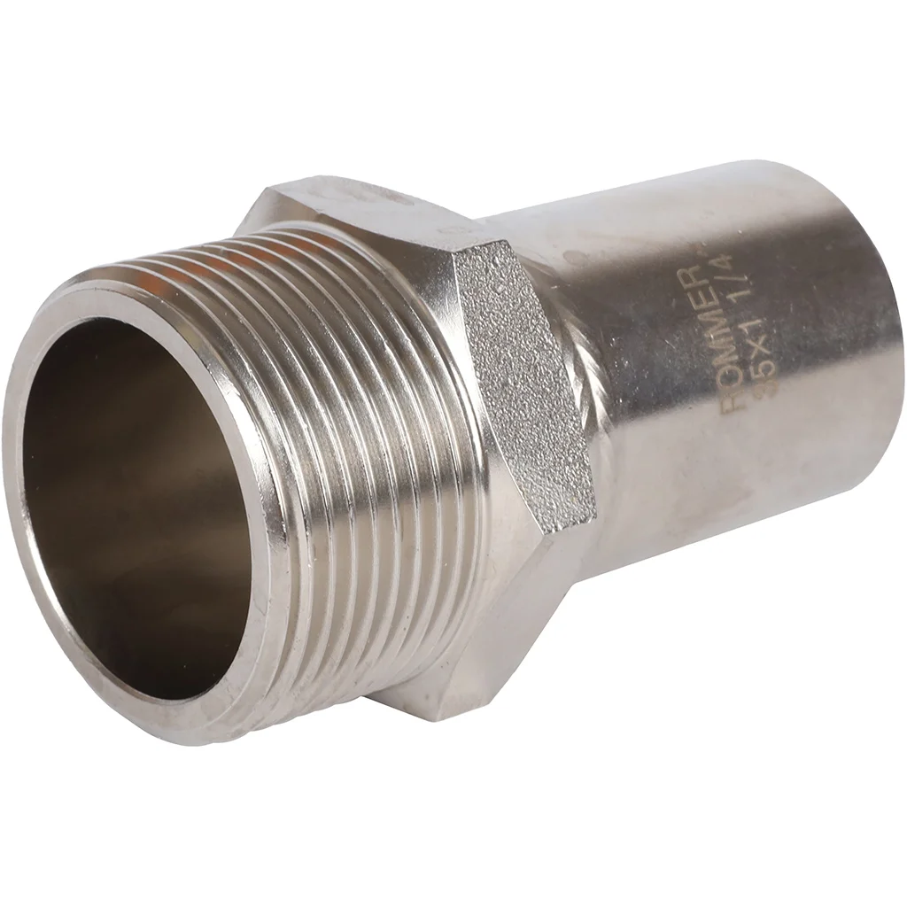 ROMMER RSS-0024-035114 Вставка переходная НПр-НР, 35х1 1/4, из нержавеющей стали прессовой ROMMER RSS-0024-035114 Вставка переходная НПр-НР, 35х1 1/4, из нержавеющей стали прессовой