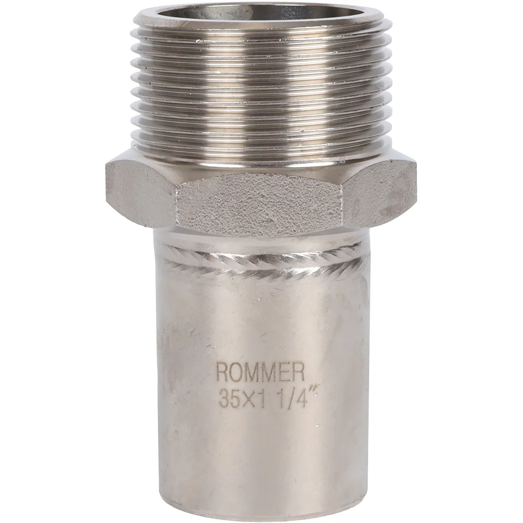 ROMMER RSS-0024-035114 Вставка переходная НПр-НР, 35х1 1/4, из нержавеющей стали прессовой ROMMER RSS-0024-035114 Вставка переходная НПр-НР, 35х1 1/4, из нержавеющей стали прессовой