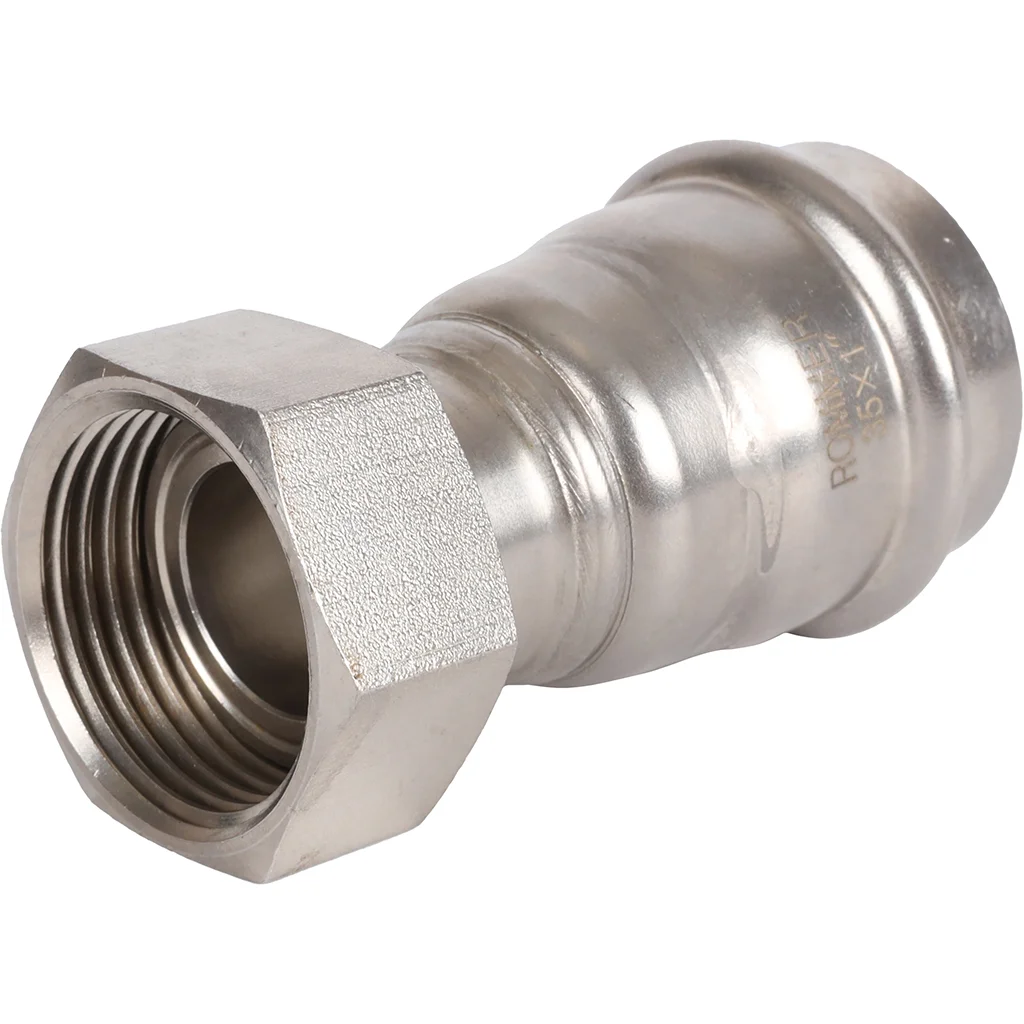 ROMMER RSS-0026-000351 ROMMER Переходник с накидной гайкой-ВР, 35х1, из нержавеющей стали прессовой ROMMER RSS-0026-000351 ROMMER Переходник с накидной гайкой-ВР, 35х1, из нержавеющей стали прессовой
