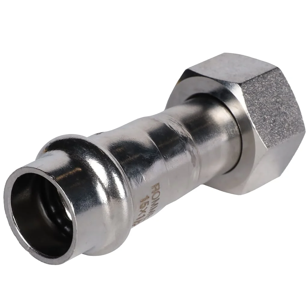 ROMMER RSS-0026-001512 ROMMER Переходник с накидной гайкой-ВР, 15х1/2, из нержавеющей стали прессовой ROMMER RSS-0026-001512 ROMMER Переходник с накидной гайкой-ВР, 15х1/2, из нержавеющей стали прессовой