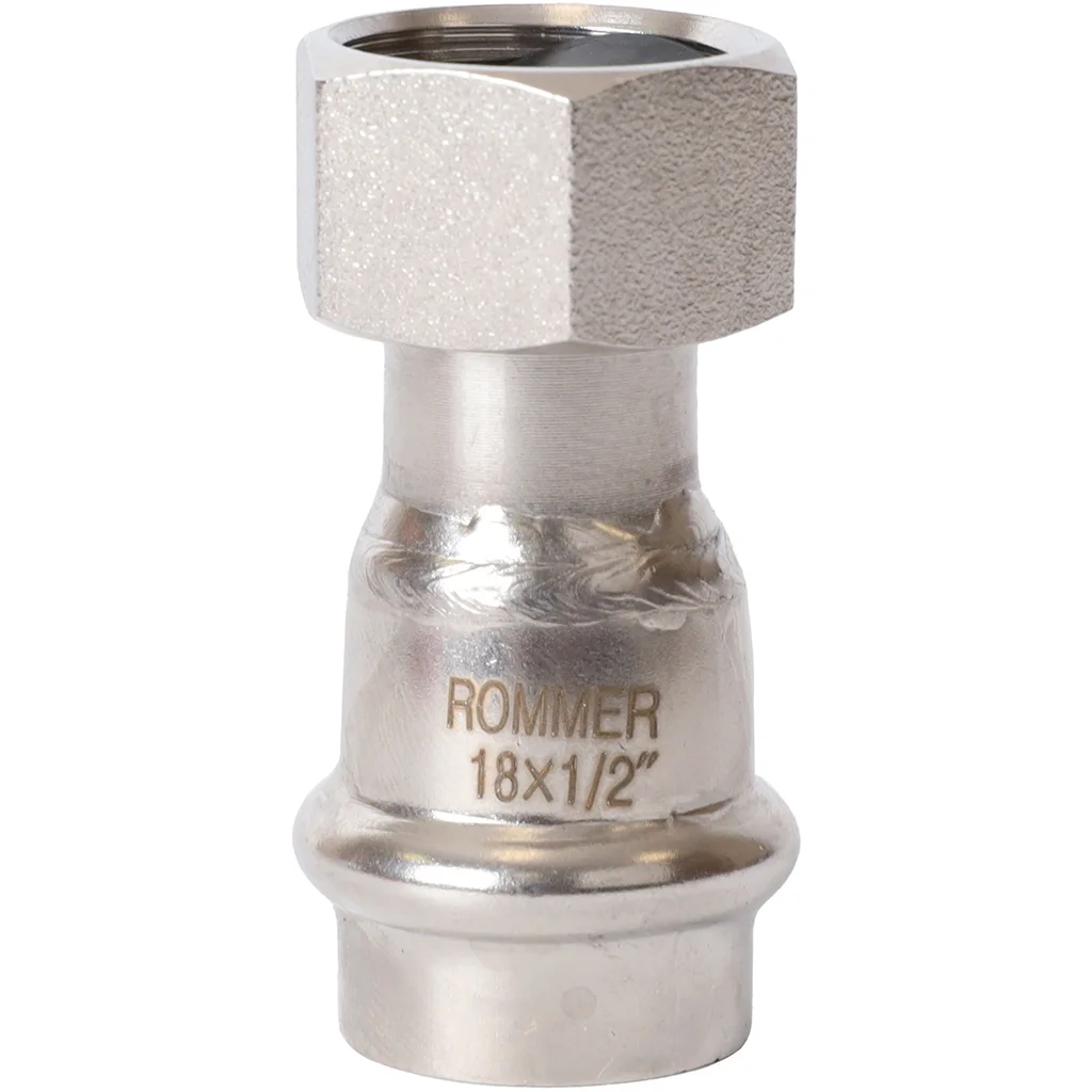 ROMMER RSS-0026-001812 ROMMER Переходник с накидной гайкой-ВР, 18х1/2, из нержавеющей стали прессовой ROMMER RSS-0026-001812 ROMMER Переходник с накидной гайкой-ВР, 18х1/2, из нержавеющей стали прессовой