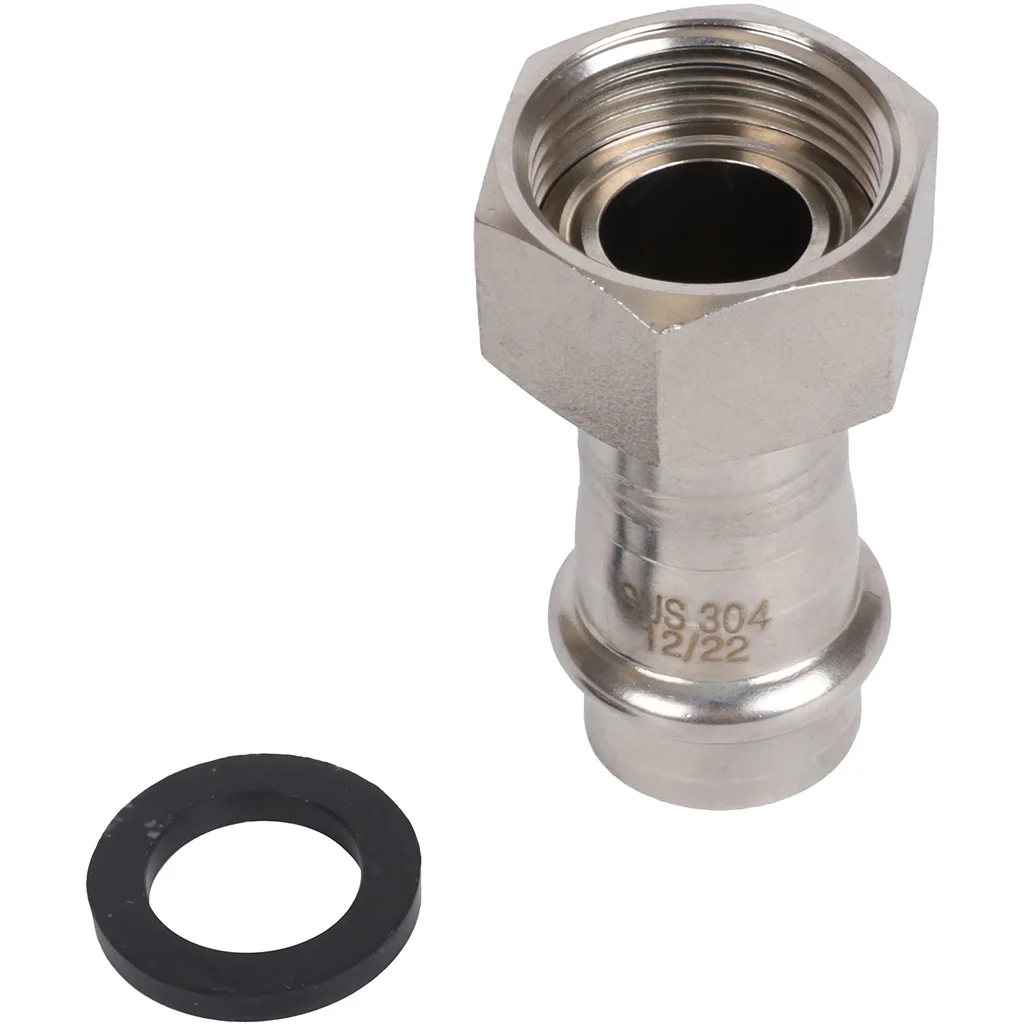ROMMER RSS-0026-001834 ROMMER Переходник с накидной гайкой-ВР, 18х3/4, из нержавеющей стали прессовой ROMMER RSS-0026-001834 ROMMER Переходник с накидной гайкой-ВР, 18х3/4, из нержавеющей стали прессовой