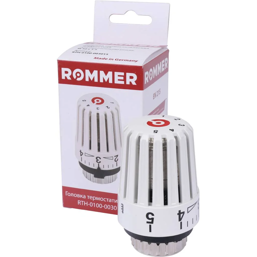 ROMMER RTH-0100-003015 головка термостатическая, жидкостная M30x1,5 ROMMER RTH-0100-003015 головка термостатическая, жидкостная M30x1,5