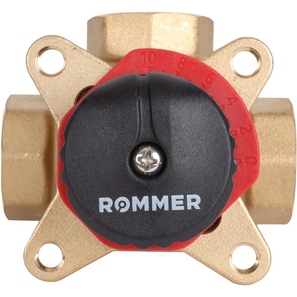 ROMMER 3-х ходовой смесительный клапан 3/4 KVs 6,3 ROMMER 3-х ходовой смесительный клапан 3/4 KVs 6,3