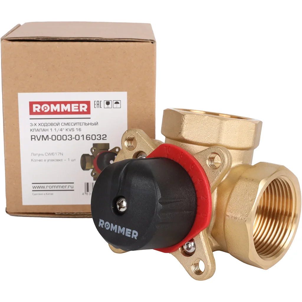 ROMMER 3-х ходовой смесительный клапан 1 1/4 KVs 16 ROMMER 3-х ходовой смесительный клапан 1 1/4 KVs 16