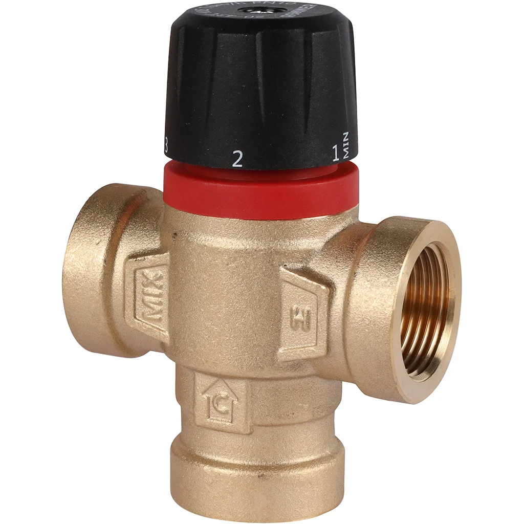 ROMMER RVM-0111-164320 Термостатический смесительный клапан для систем отопления и ГВС 3/4 ВР 20-43°С KV 1,6 (боковое смешивание) ROMMER RVM-0111-164320 Термостатический смесительный клапан для систем отопления и ГВС 3/4 ВР 20-43°С KV 1,6 (боковое смешивание)