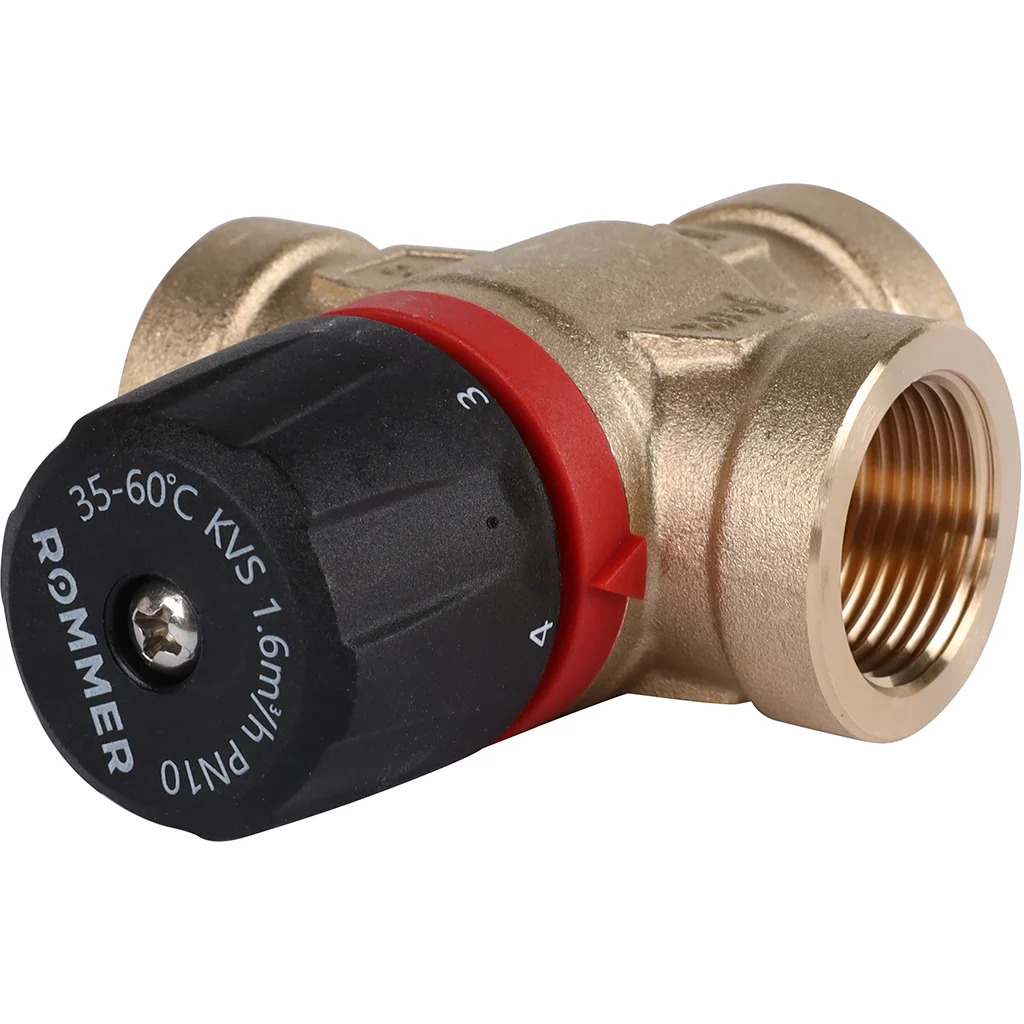 ROMMER RVM-0112-166020 Термостатический смесительный клапан для систем отопления и ГВС 3/4 ВР 35-60°С KV 1,6 (боковое смешивание) ROMMER RVM-0112-166020 Термостатический смесительный клапан для систем отопления и ГВС 3/4 ВР 35-60°С KV 1,6 (боковое смешивание)