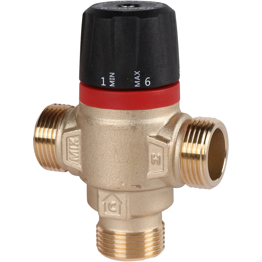ROMMER RVM-0121-164320 Термостатический смесительный клапан для систем отопления и ГВС 3/4 НР 20-43°С KV 1,6 (боковое смешивание) ROMMER RVM-0121-164320 Термостатический смесительный клапан для систем отопления и ГВС 3/4 НР 20-43°С KV 1,6 (боковое смешивание)