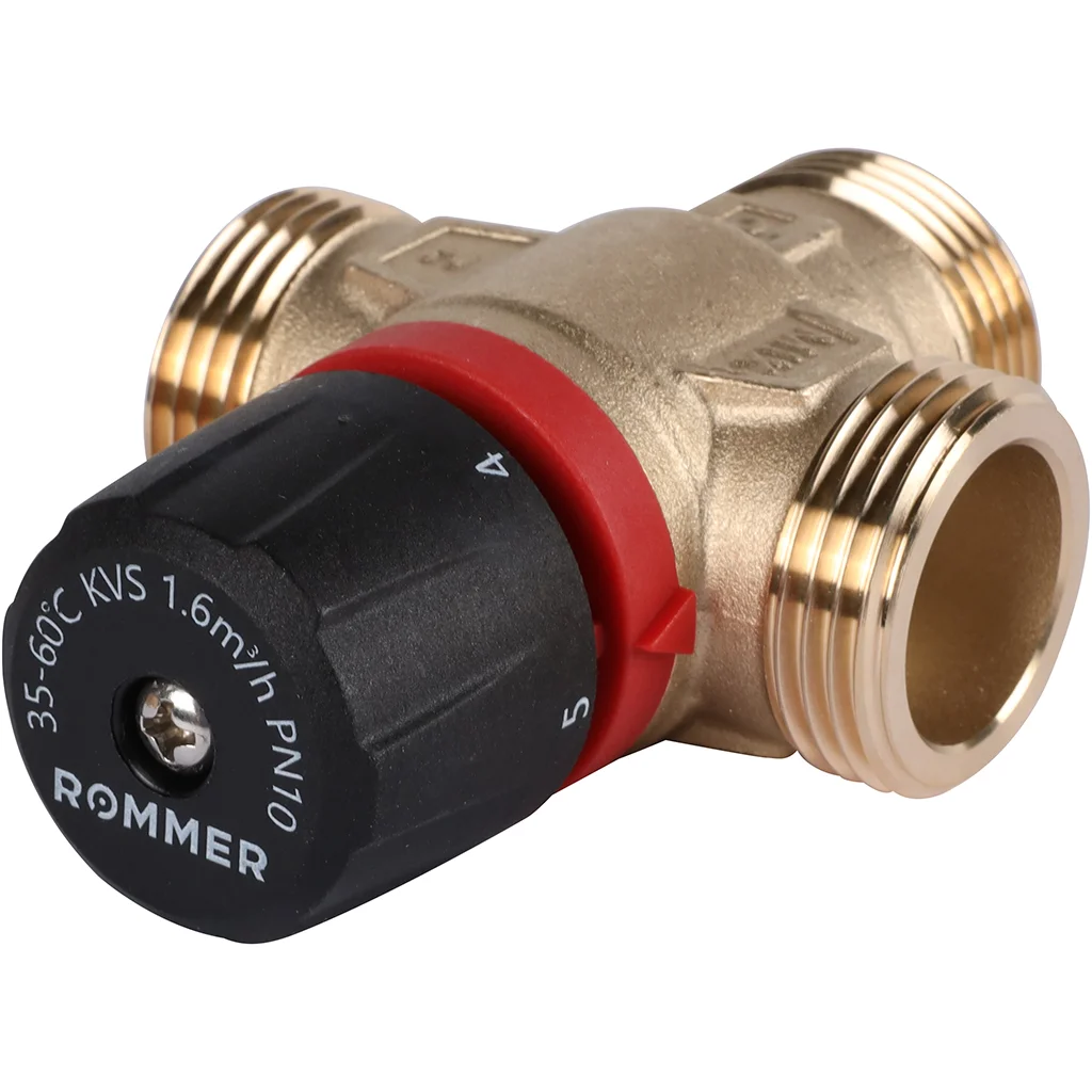 ROMMER RVM-0132-166025 Термостатический смесительный клапан для систем отопления и ГВС 1 НР 35-60°С KV 1,6 (боковое смешивание) ROMMER RVM-0132-166025 Термостатический смесительный клапан для систем отопления и ГВС 1 НР 35-60°С KV 1,6 (боковое смешивание)