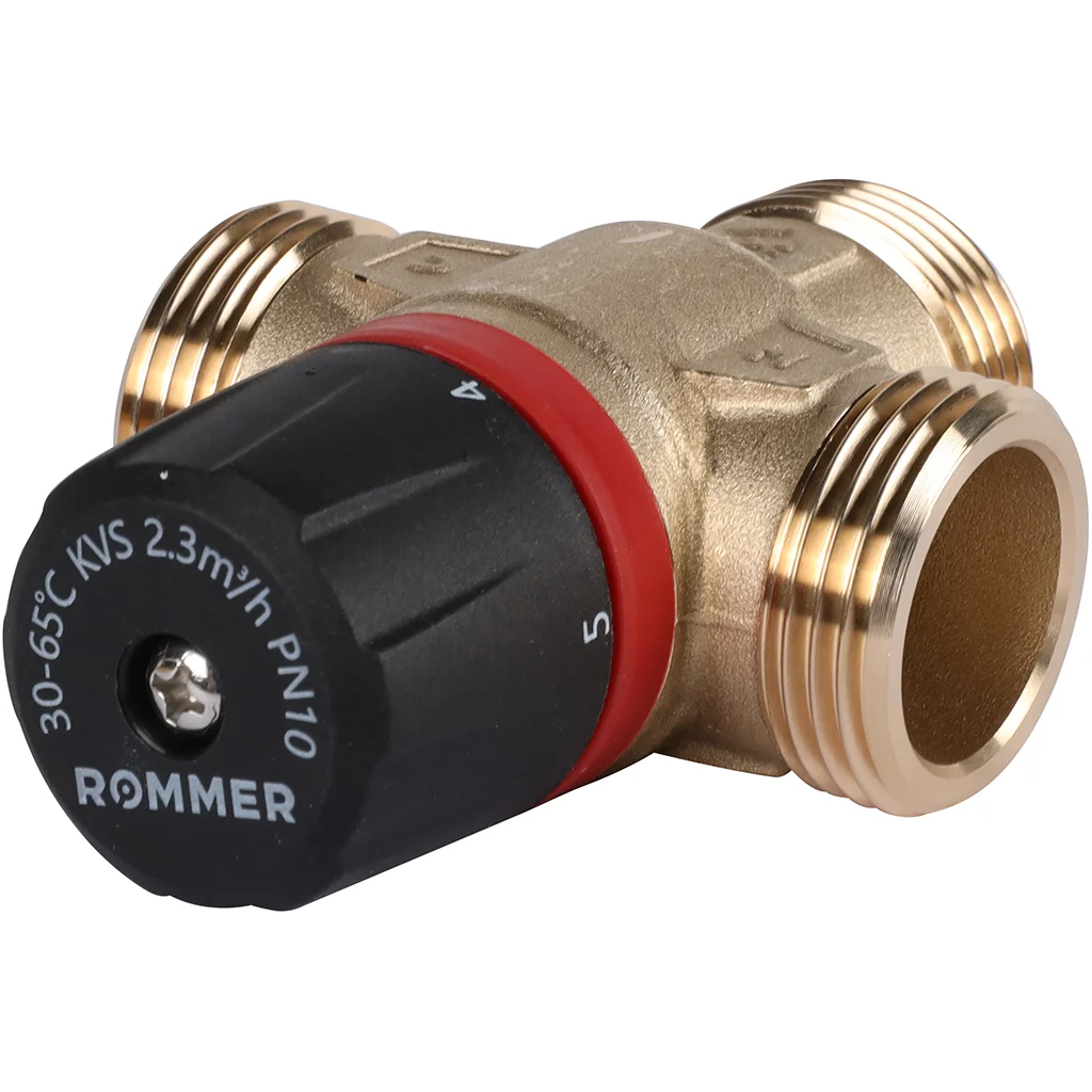 ROMMER RVM-1131-236525 Термостатический смесительный клапан для систем отопления и ГВС 1 НР 30-65°С KV 2,3 (центральное смешивание) ROMMER RVM-1131-236525 Термостатический смесительный клапан для систем отопления и ГВС 1 НР 30-65°С KV 2,3 (центральное смешивание)